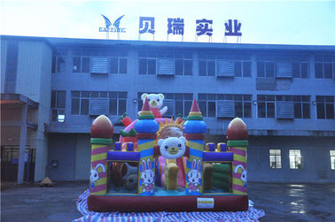 Giant Inflatable Toddler Playground Cheer สนุกกับสัตว์รูปแบบ CE-certificated