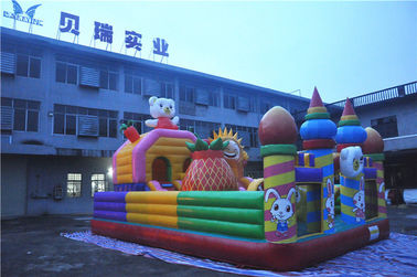 Giant Inflatable Toddler Playground Cheer สนุกกับสัตว์รูปแบบ CE-certificated