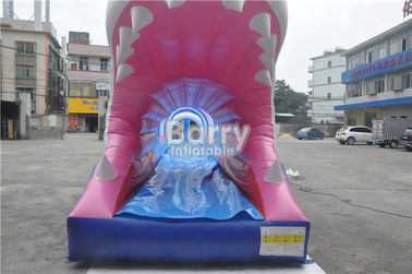 0.55mm PVC Tarpaulin พองน้ำภาพนิ่งสำหรับเด็กที่กำหนดเอง Sharp Inflatable Sl Slip สไลด์