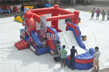 ปราสาท Spiderman Bouncy, Combat Bouncer แบบกลมพร้อมสไลด์