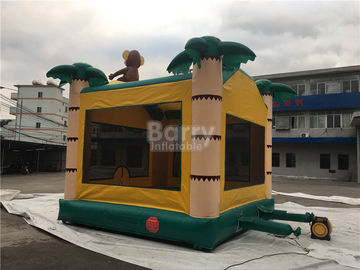 Air Monkey Inflatable Bouncer, ต้นไม้ปาล์ม Samll ปราสาทตีกลับปราสาทสำหรับเด็กเล็ก ๆ
