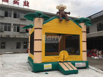Air Monkey Inflatable Bouncer, ต้นไม้ปาล์ม Samll ปราสาทตีกลับปราสาทสำหรับเด็กเล็ก ๆ