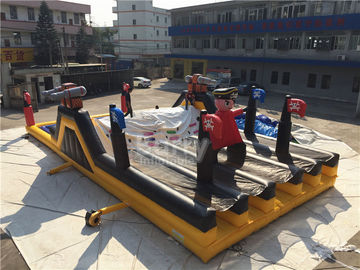 Barry Extreme Inflatable Run ธีมเรือโจรสลัดขนาดใหญ่ระเบิดขึ้นหลักสูตรอุปสรรค