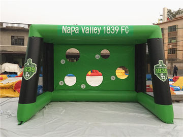 PVC Tarpaulin 0.6mm เกมกีฬาเป่าลมเป่าฟุตบอลเป้าหมายเพื่อความสนุก