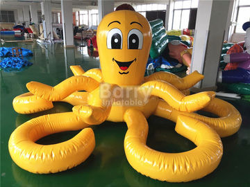 ปลาหมึกยักษ์ Yellow Octopus Inflatable Pool Floats สำหรับ Aqua Water Park