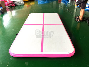 DWF PVC อุปกรณ์กีฬาในร่ม Air Track ยิมนาสติกเสื่อ, Pink Tumbling Air Track