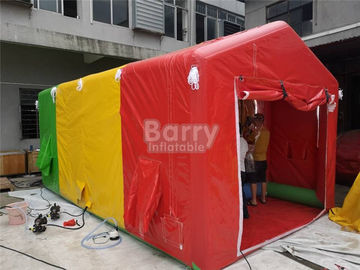 ขนาดเล็กที่กำหนดเอง Fireproof PVC เต็นท์อาบน้ำ Inflatable สำหรับสวนสนุก