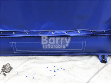 Deep Blue ฤดูใบไม้ร่วงฟรี Inflatable Stunt Air Bag / Inflatable Jumping เกม