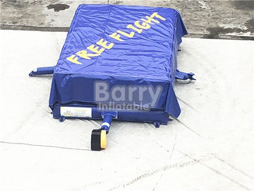 Deep Blue ฤดูใบไม้ร่วงฟรี Inflatable Stunt Air Bag / Inflatable Jumping เกม