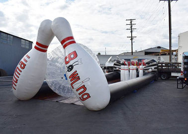 ผู้ใหญ่กีฬาและเด็กเกมกีฬากลางแจ้ง Inflatable โบว์ลิ่งดีลักซ์มนุษย์