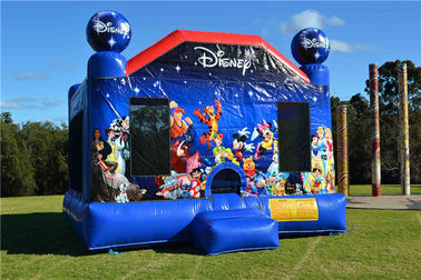 Bouncer ที่ทนทาน Blower Inflatable, World Trade World Disney Jumping Castle