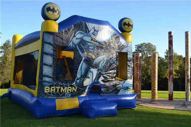 Tarpaulin จักรเย็บผ้า Batman C4 Combo พองกระโดดปราสาทสำหรับ Backyard พาณิชย์