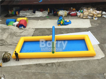 ของเล่นฤดูร้อน Strength PVC Inflatable Vollyball Field Water Game สนามวอลเลย์บอลพองสำหรับของเล่นน้ำ