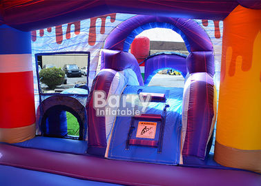 Ice Pops Mega Front Loader Inflatable Combo Bouncer สำหรับเด็ก