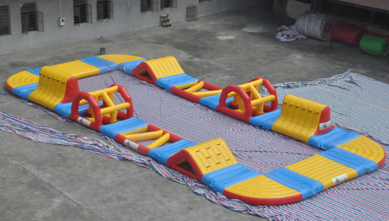 20x18meter Floating Inflatable Aquapark หลักสูตรอุปสรรคสวนน้ำทำให้พอง