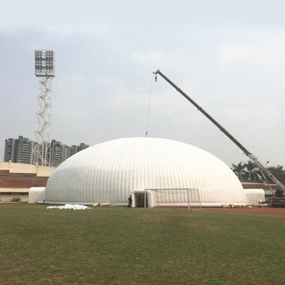 OEM Giant PVC Dome เต็นท์พองขนาดเส้นผ่านศูนย์กลาง 10 ม. สำหรับการบรรเทาภัยพิบัติ