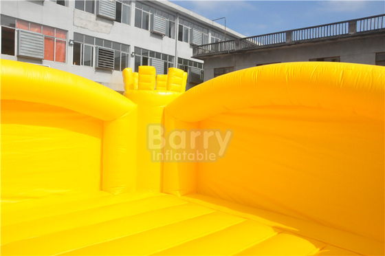 OEM Commercial Inflatable Bouncer บ้านกระโดดตีกลับสีเหลือง