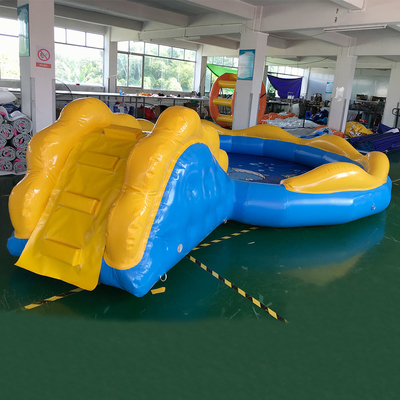 สระว่ายน้ำเด็ก Inflatable Deep Square สีฟ้าและสีเหลือง