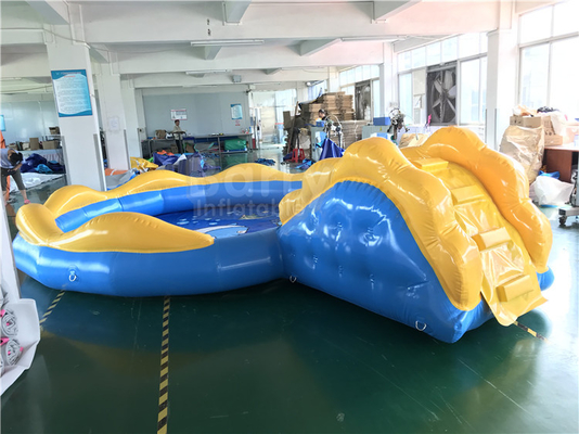 สระว่ายน้ำเด็ก Inflatable Deep Square สีฟ้าและสีเหลือง