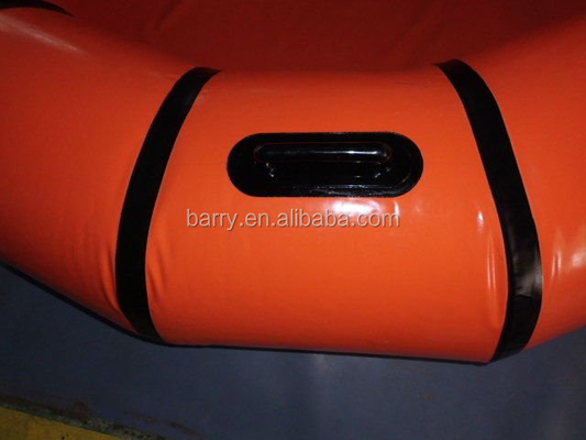 EN71 0.6mm PVC แบบพกพา Water Pool Orange Kids Inflatable Swimming Pool