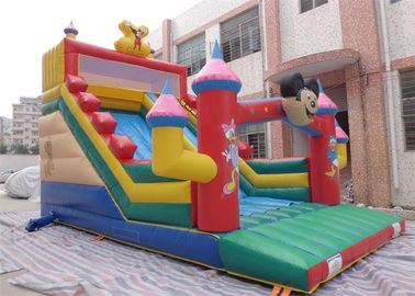 น่ารัก Micky เมาส์พาณิชย์ Inflatable สไลด์, สไลด์ Garden Inflatable