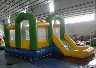 Inflatable กระโดดบ้าน Combo ปราสาท Bouncy พองด้วย Water Slide