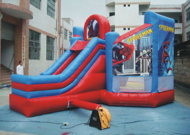 PVC Spiderman กระโดดปราสาท / Inflatable Spiderman Bouncy ปราสาทสำหรับสวน