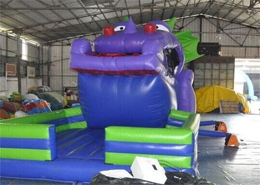 ภาพนิ่งพองพาณิชย์ที่กำหนดเองขนาด 18 ฟุต Inflatable Dinosaur Slide for Kids