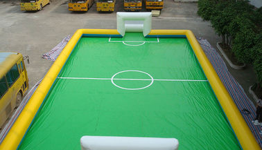 สนามเด็กเล่นพีวีซี Inflatable Field 11 คน, เกมฟุตบอลสนามกีฬา Inflatable สำหรับกีฬากลางแจ้ง