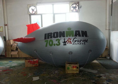 ผลิตภัณฑ์เงิน Silver Inflatable Advertising Products Blimp / Air Plane Balloon