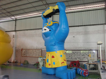 ยักษ์พอง Cartoon, PVC Tarpaulin Inflatable Gorila สำหรับการโฆษณา