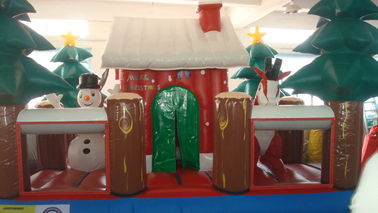 PVC สินค้าเป่าลม Giant Blow Up ซานตาคลอส House for Kid