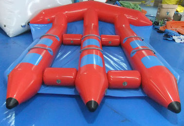 ของเล่นเป่าลมสีแดงเล่น, PVC InflatableFlyfish สำหรับเกมกีฬาทางน้ำ