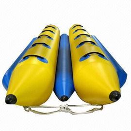 Fire Resistant 12 Seats Inflatable ของเล่นเรือคู่เลนน้ำเกม Tube
