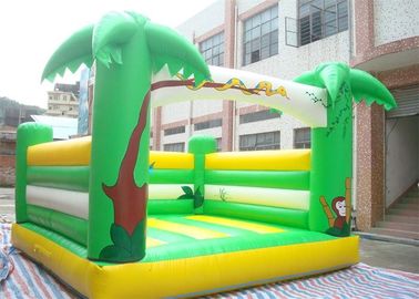 สีเขียวขนาดเล็ก Inflatable Bouncer, Bouncer ต้นไม้ปาล์มสำหรับการเล่นกลางแจ้ง