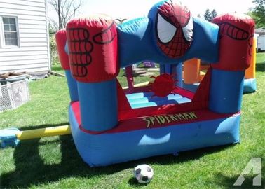 Mini Spiderman Inflatable Bouncer, Plato พีวีซี Tarpaulin เด็ก Jumping ปราสาท