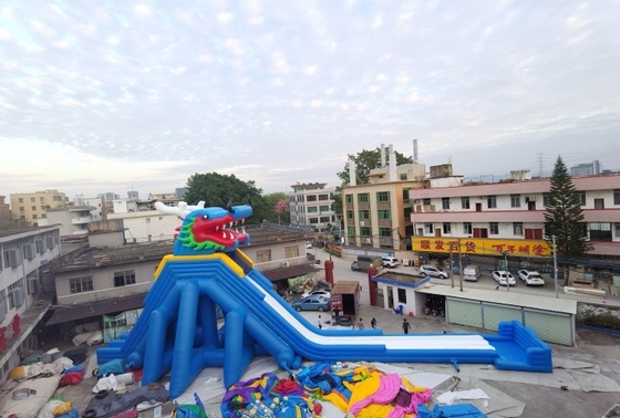 Dragon Inflatable Water Slides สวนสนุกสำหรับผู้ใหญ่ Super Slide