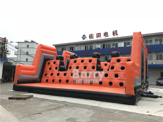 PVC Tarpaulin ผู้ใหญ่ Inflatable 5k หลักสูตรอุปสรรคสำหรับการแข่งขันวิ่ง OEM