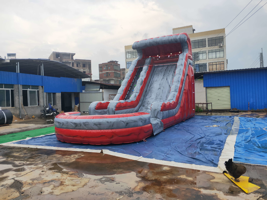 9.6x4x5.4m Commercial Inflatable Slide Bouncy Games การพิมพ์โลโก้