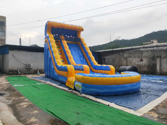 สไลด์น้ำทำให้พอง PVC 0.55 มม. Blow Up Jumping Slide