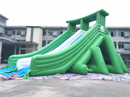 สไลด์น้ำคู่ยักษ์กันน้ำ Inflatable Combo สีสันสดใสสำหรับผู้ใหญ่