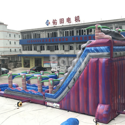 ผู้ใหญ่ Inflatable Screamer Combo Water Slide ผ้าใบกันน้ำ PVC สำหรับ Outdoor