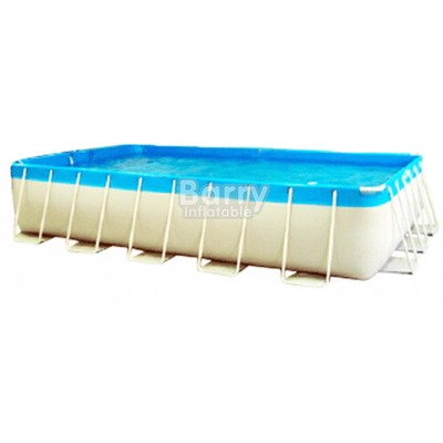 EN71 สระว่ายน้ำกรอบโลหะ 0.9 มม. PVC สำหรับสวนสนุกฤดูร้อน