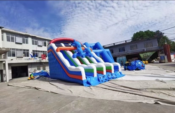 OEM Tarpaulin Commercial Inflatable Slide เป่าสไลด์แห้ง