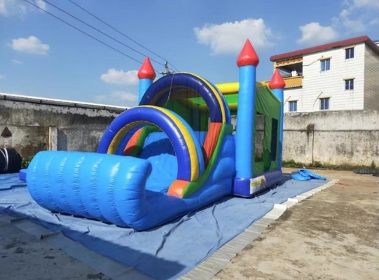 Plato 1000D Inflatable Combo สไลด์ Bouncy Castle Jumper Park