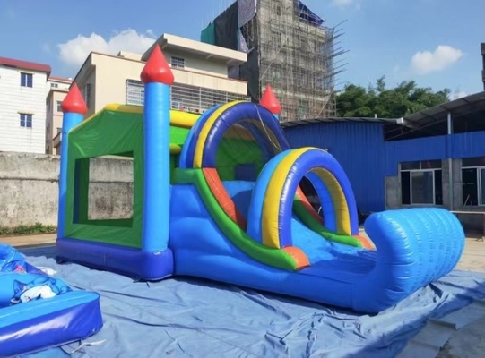 Plato 1000D Inflatable Combo สไลด์ Bouncy Castle Jumper Park