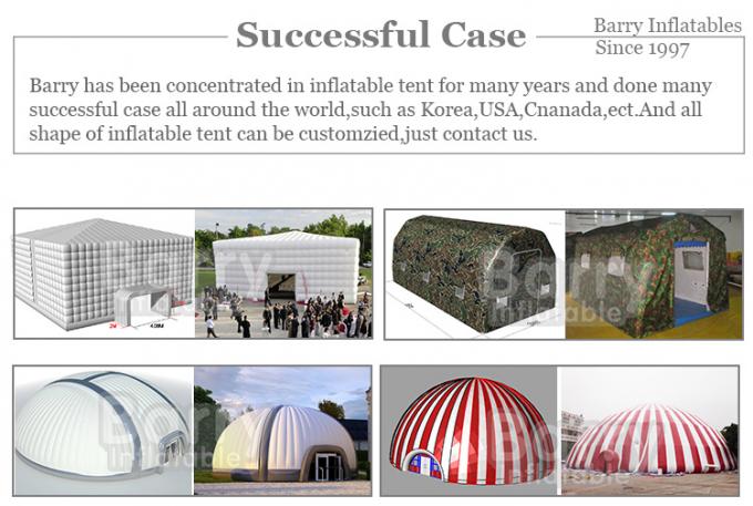 6x6m Blow Up Party Tent Large Cube Wedding LED Light Inflatable Tent Camping 1