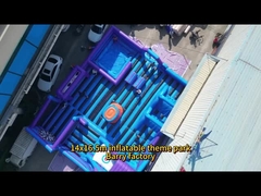 สนามกีฬากลางแจ้งพาณิชย์ สนามกีฬา บ้านกระโดด สนามสนุกแบบอัดอัด สําหรับผู้ใหญ่ เด็ก