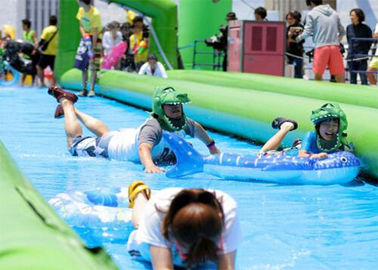สไลด์ยักษ์พอง Inflatable เมืองน้ำภาพนิ่งสำหรับผู้ใหญ่ Amucement