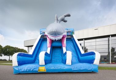 กันน้ำ Haaien Cusom Inflatable ฉลามสไลด์ทนทาน PVC วัสดุ